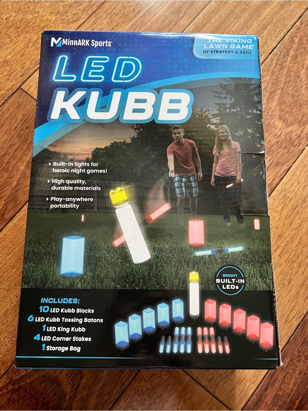 LED Kubb Viking Lawn Game
